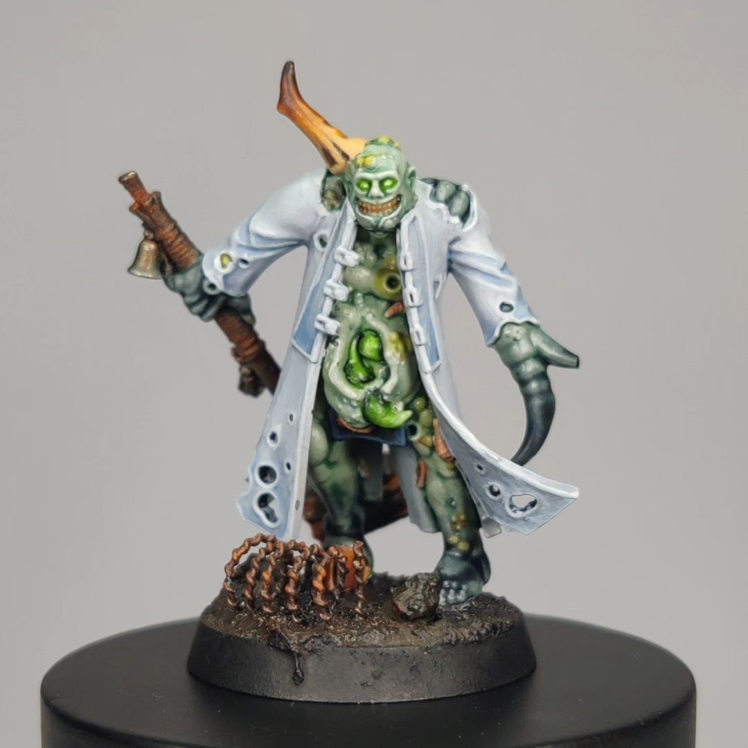 Nerdmitbrille's tweet photo. Doc Nurglewood - My second poxwalker 🧟‍♂️🩺🥼

#poxwalker #deathguard #WarhammerCommunity #warhammer40k #PaintingWarhammer https://t.co/DO0YADujzc