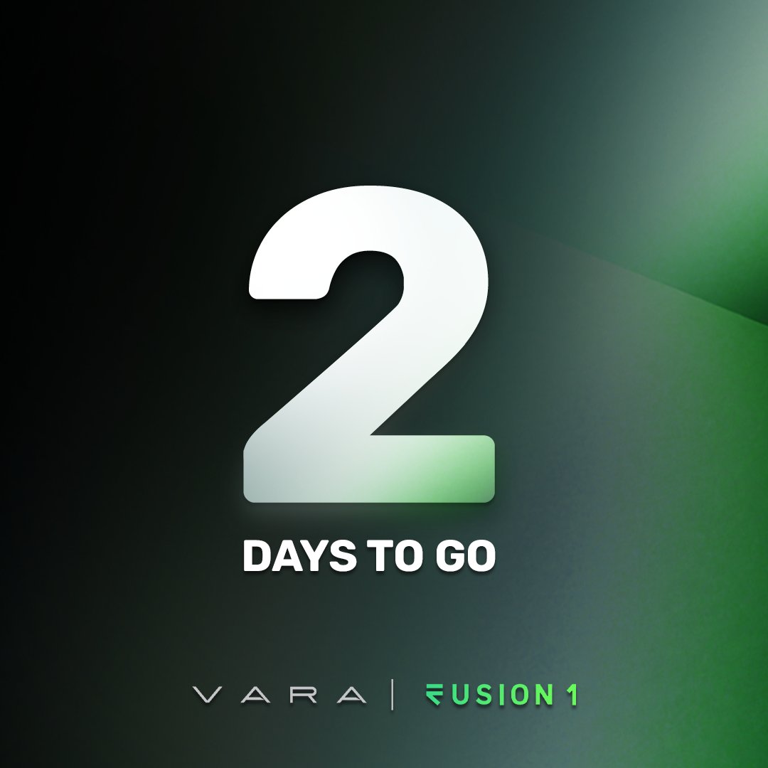 🌟 The countdown continues!

 Just 2 days to go until the groundbreaking Fusion1 Launch!  

🕒✨ Secure your spot by registering now and be ready for a journey into the future!
🔗 vara.gg/ignition-month…