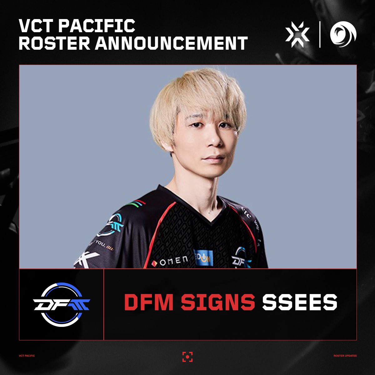 vctpacific's tweet photo. ICYMI:
@DFM_VALORANT has locked in their 2024 squad with these new additions!

@neth_vz
@popoG_C
@meiyfps
@JoXJo_by
@SSeeS_S_S
@XRayN_JP
@revySheryl_inc https://t.co/NTjZuC5jrJ