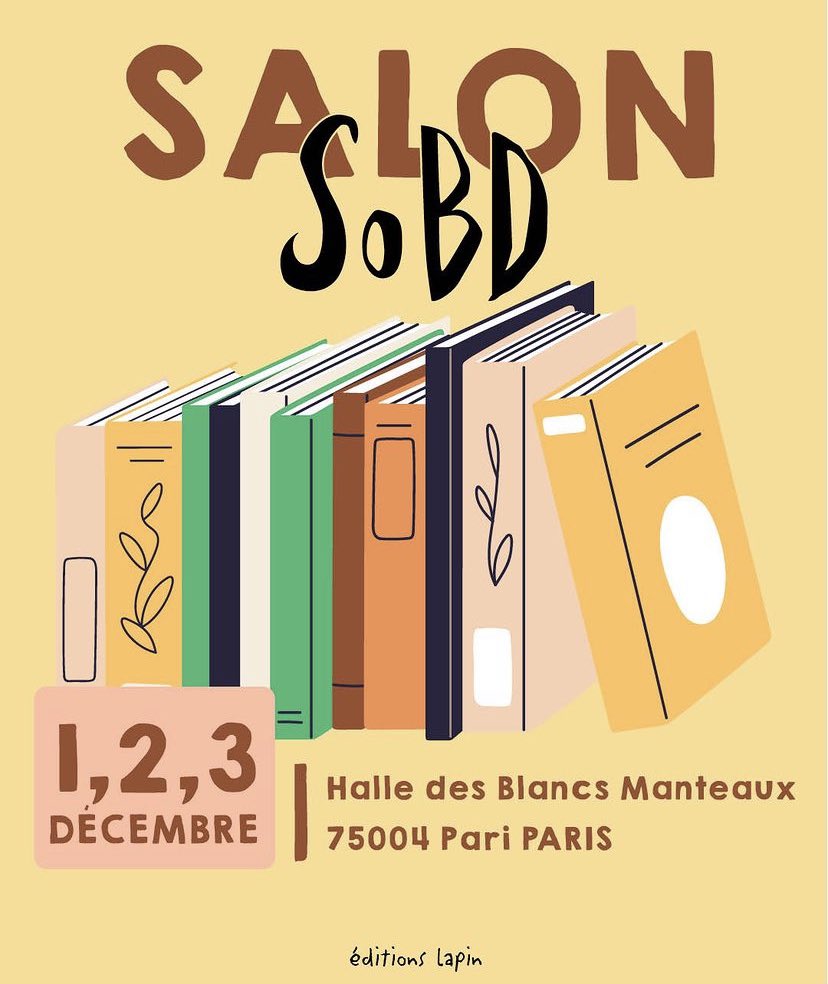 APonsonnet's tweet photo. Je serai présente ce samedi de 13h30 à 16h au salon #soBD à Paris pour dédicacer les deux exemplaires d’Eugénie de l’orthographe avec mon coauteur @DBerryPatates !
Merci aux @EditionsLapin de nous permettre de rencontrer nos lectrices et lecteurs !
#BD #salon #dédicaces #autrice https://t.co/z50uqORe30