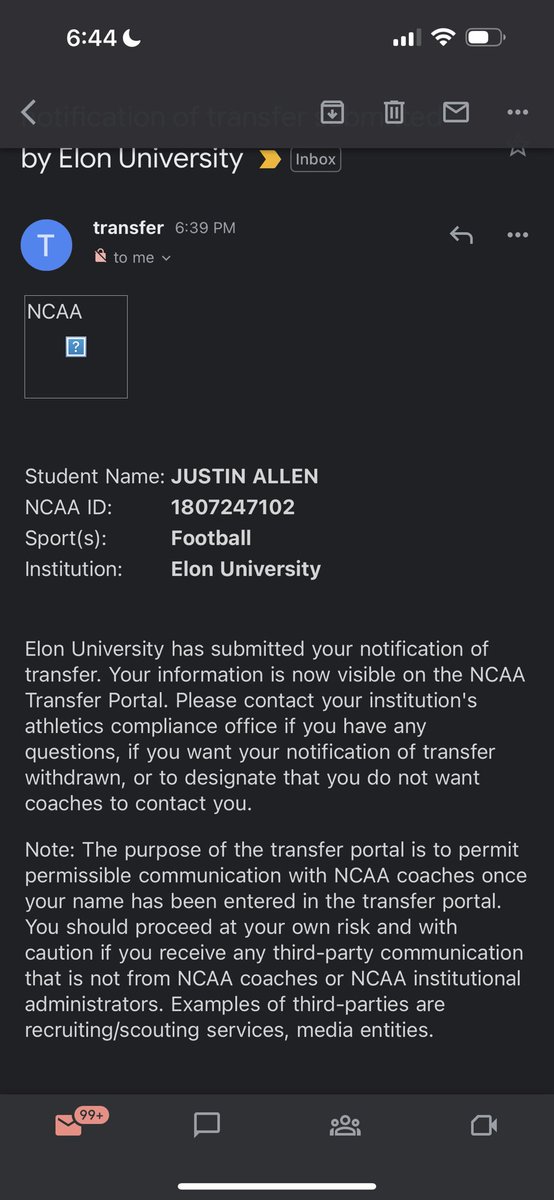 I have entered the Transfer Portal as a Graduate Transfer!