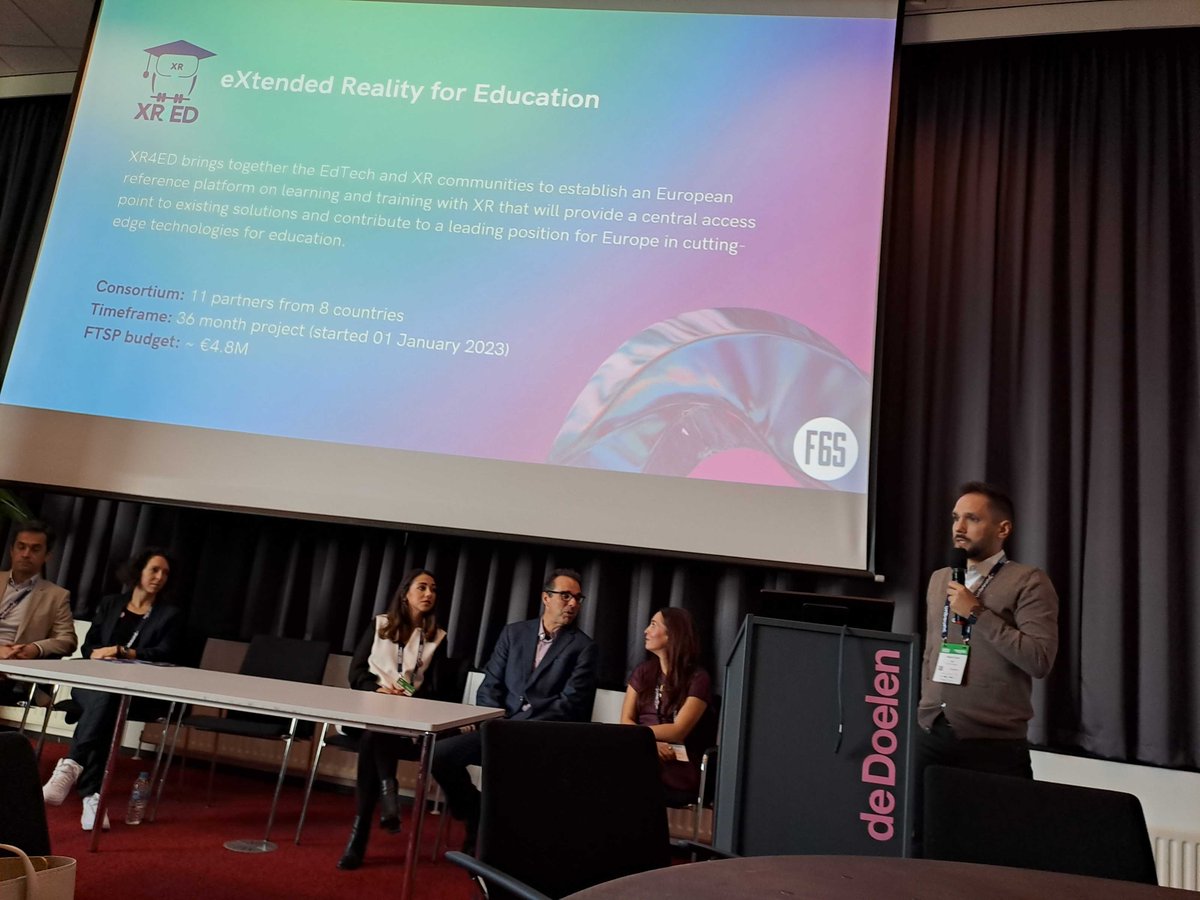 Our activities at #ImmersiveTechWeek are underway! 
Today's session was about 'Connecting Founders to Horizon Europe Funding Opportunities'.

@CORTEX2EU @sermas_eu @VOXReality_eu @xr2learn_eu @VRDays @HorizonEU