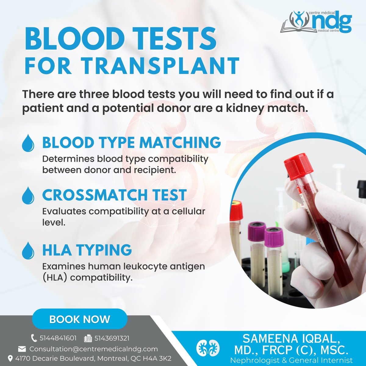 Iqbalsam2023's tweet image. Embark on the journey to transplant success with &quot;Blood Tests for Transplant.&quot; These tests are the gateway to unlocking health possibilities. 

#KidneyWellness #KidneyDevelopment #GeneticInfluences #HealthInsights #MedicalResearch