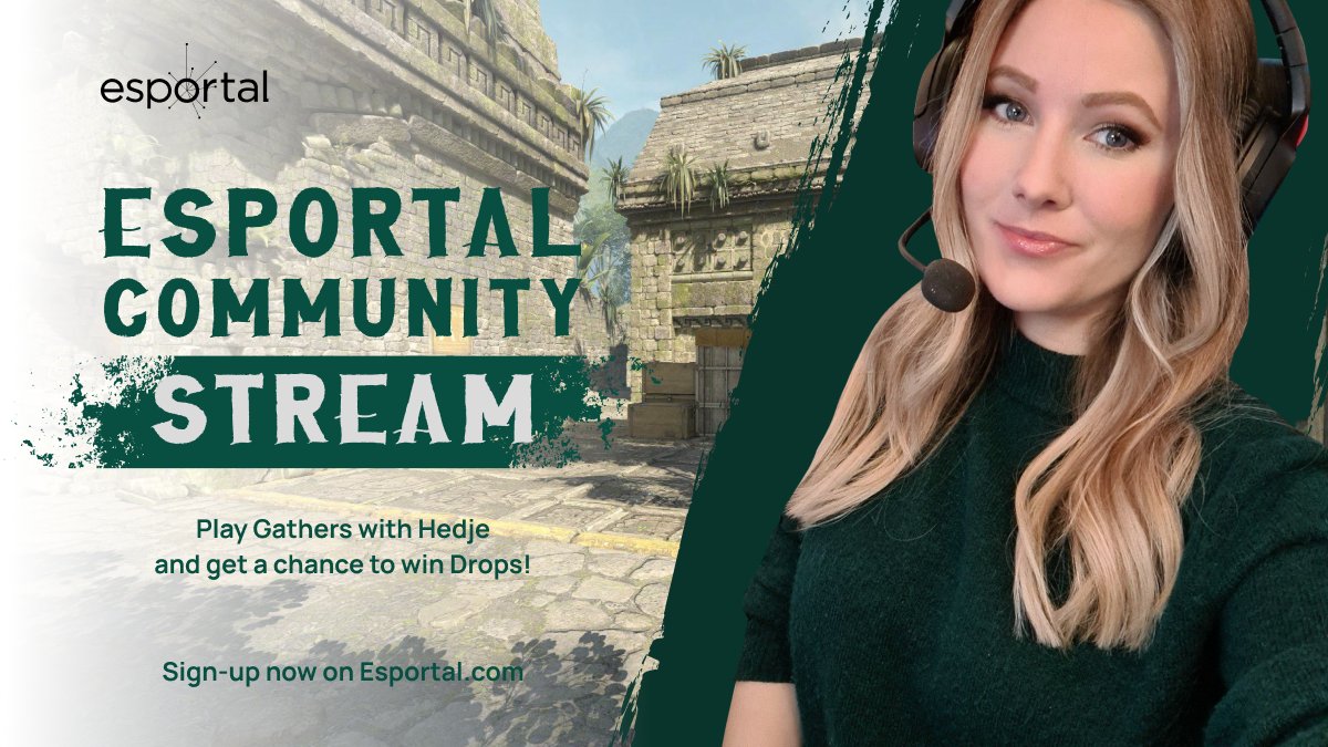 🔥📣Esportal Community Stream med Hedje 📣🔥

Community stream Gather's med the one and only <a href="/Hedjee/">Hedje</a> !✨
Hun vil spille 3 gathers, en verified og to stargathers.
Tune inn nå kl 15.00 på Esportal!

📺 Følg streamen her: twitch.tv/hedy0

👉Les mer: esportal.com/no/news/3158