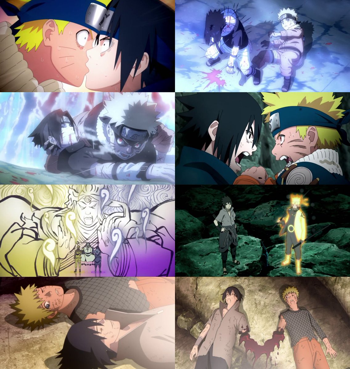 hourly narusasu on X: Naruto vs Sasuke final fight - Manga, Anime