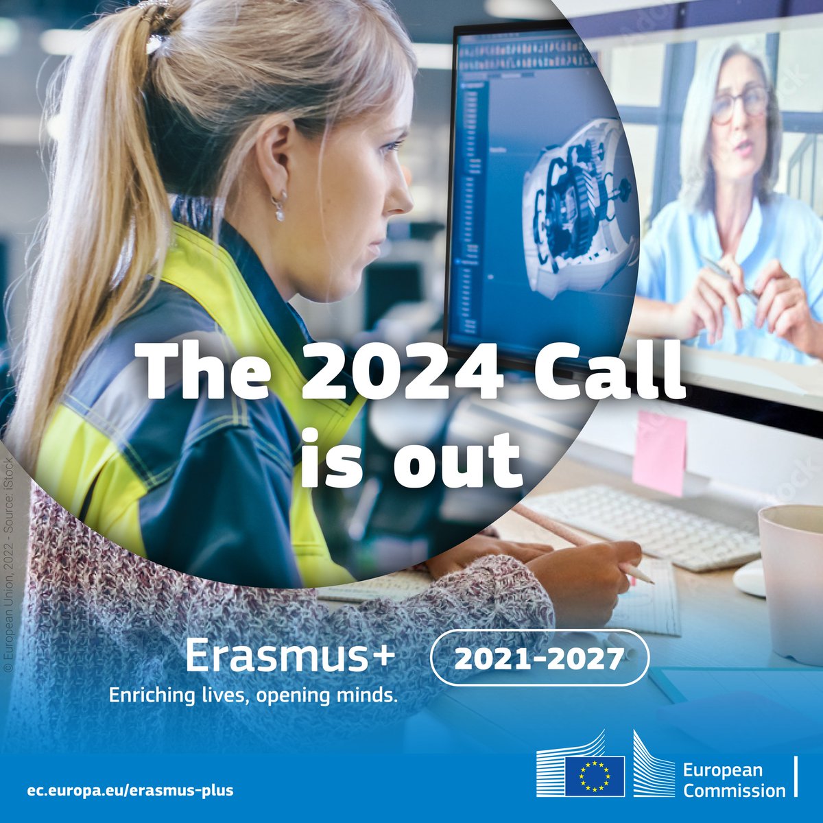 Pssst! Here's some important info via Erasmus+:

The 2024 Erasmus Plus call for proposals has just been released! 🌍📚

Check out all the incredible possibilities and pave the way for a digitally empowered future for everyone in the EU.

Explore below ⤵️
bit.ly/46BwFBd