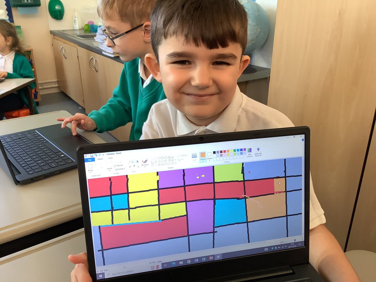 AckworthHoward's tweet image. 🎨 In computing, Year 2 enjoyed creating digital artwork in the style of Mondrian. They used the line and fill tools to help them. They also learnt how to save and retrieve their work!

#AckworthHowardComputing
#AckworthHowardArt