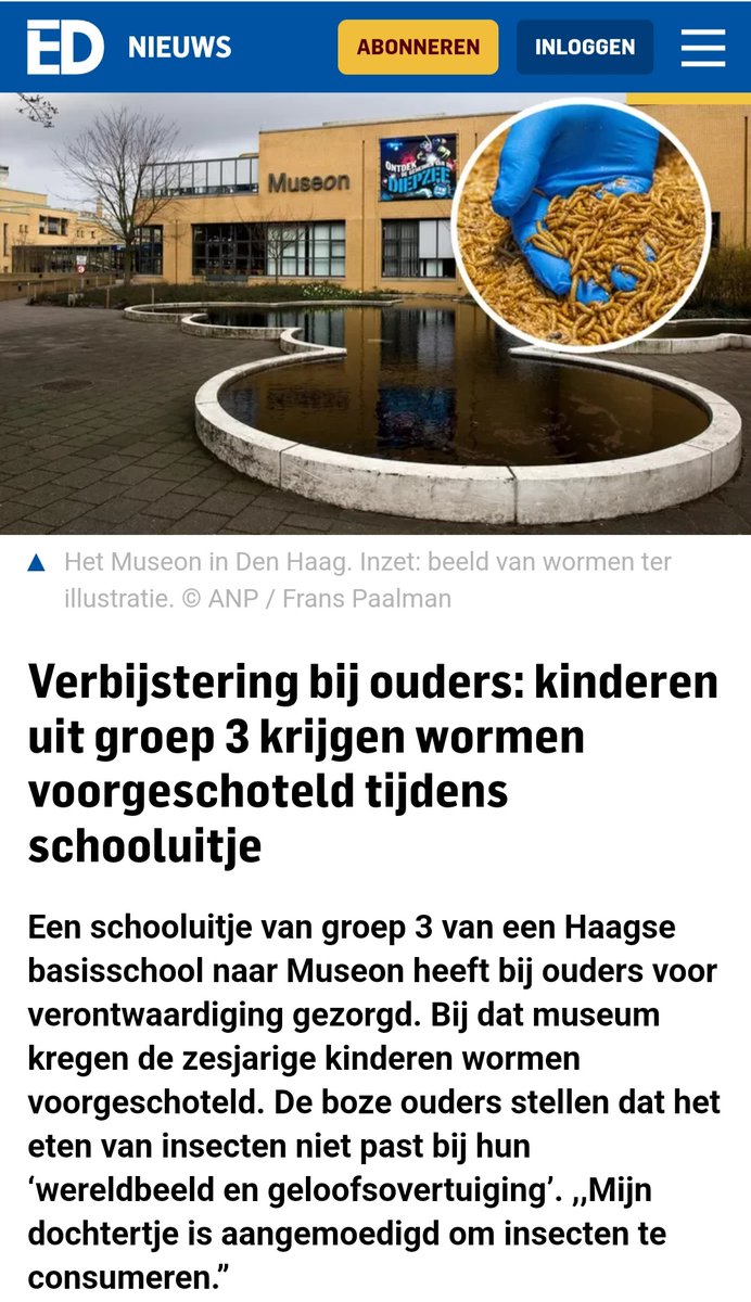 BertvanVondel's tweet image. Rot op met die idioterie!! #insecten #kinderen #school #wormen