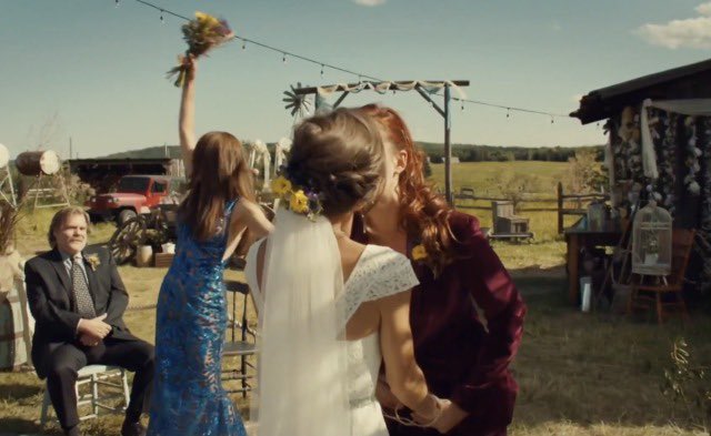 unicornearper's tweet image. first kiss                          first kiss as wives