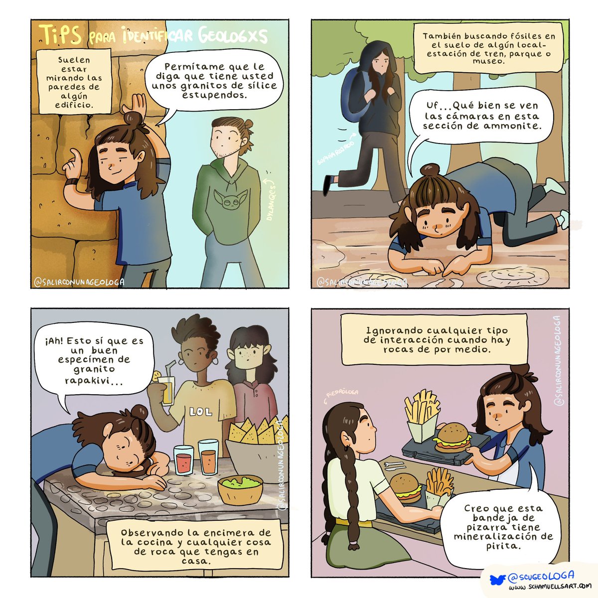 noah_schtone's tweet image. Tips para identificar geólogxs
