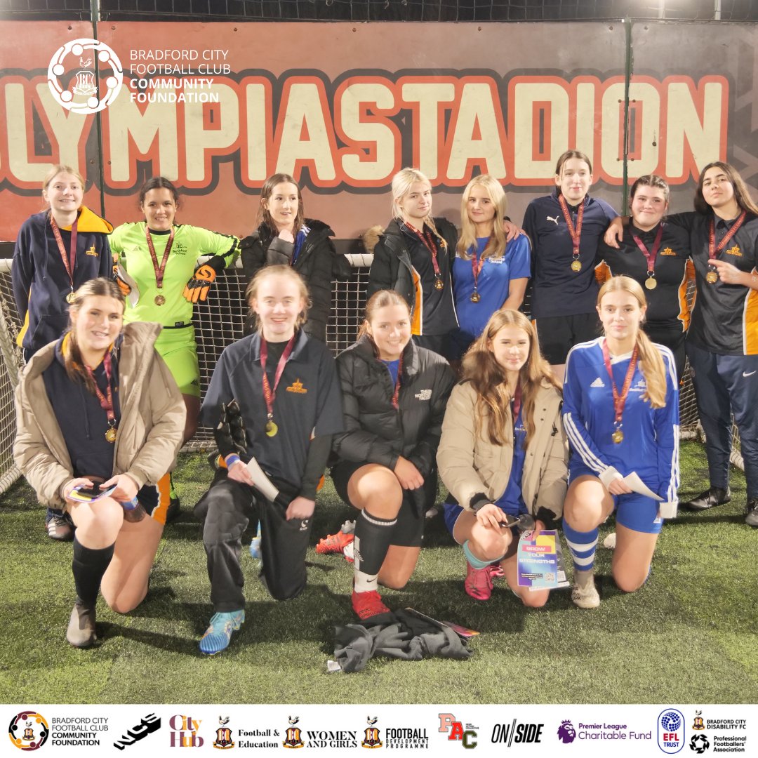 ⚽️ | #PLKicks Well done everyone who took part in with our girls' football competition last night under the lights 📸 Thanks also to our @bcafc_fep students who refereed the games, & our #NCS team who provided a talk in freezing conditions 🥶 #BCAFC | #CommunityFoundation