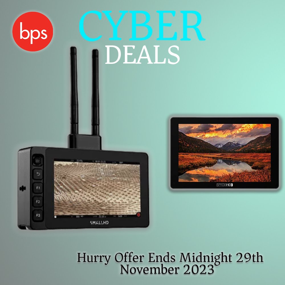 Hurry, SmallHD and Teradek Cyber Deals End Tonight at midnight!

Shop SmallHD and Teradek Deals here: bps-tv.co.uk/product-tag/sm…
Shop all Cyber Deals here: bps-tv.co.uk/product-catego…