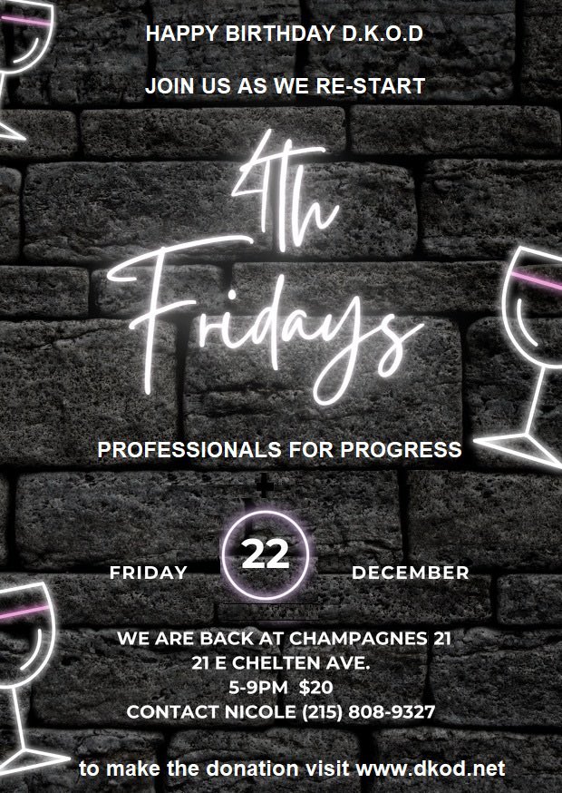 December 22nd - 4th Friday’s are back - join us #p2 #dkod