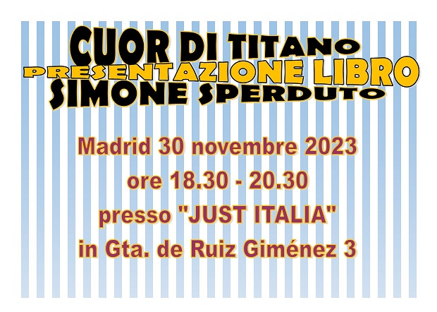 Cuor di Titano: il libro di Simone Sperduto domani a Madrid
aise.it/lingua-e-cultu… @SperdutoSimone @Comites_Madrid @ItalianiAMadrid @italiansmadrid