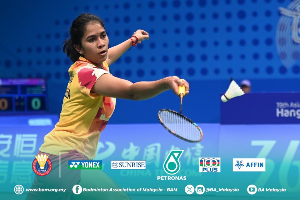 RESULTS: #SyedModiIndiaInternational2023 R32 #MAS🇲🇾 K Letshanaa def. #AUS🇦🇺 Tiffany Ho 21-16 21-13 #GemilangkanLagi #DemiMalaysia #BadmintonMalaysia