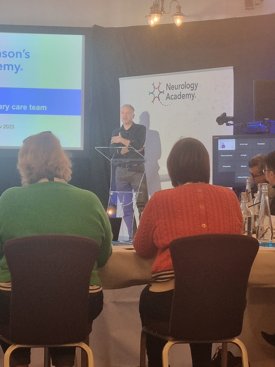 Alistair Church discussing the value of Primary Care at #Parkinsons Advanced MasterClass <a href="/TheNeuroAcademy/">Neurology Academy</a>