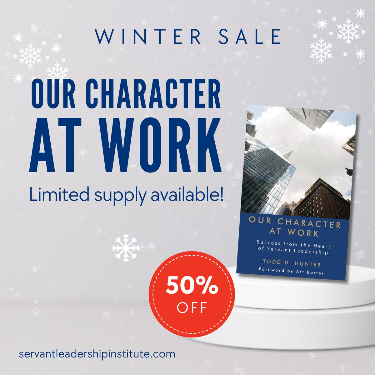 Todd Hunter's book is the perfect addition to your professional library - get yours now while supplies last! Visit our website during our 50% Winter Sale at servantleadershipinstitute.com now through December 31st! #books #servantleadership #leadership #service #wintersale #booksale