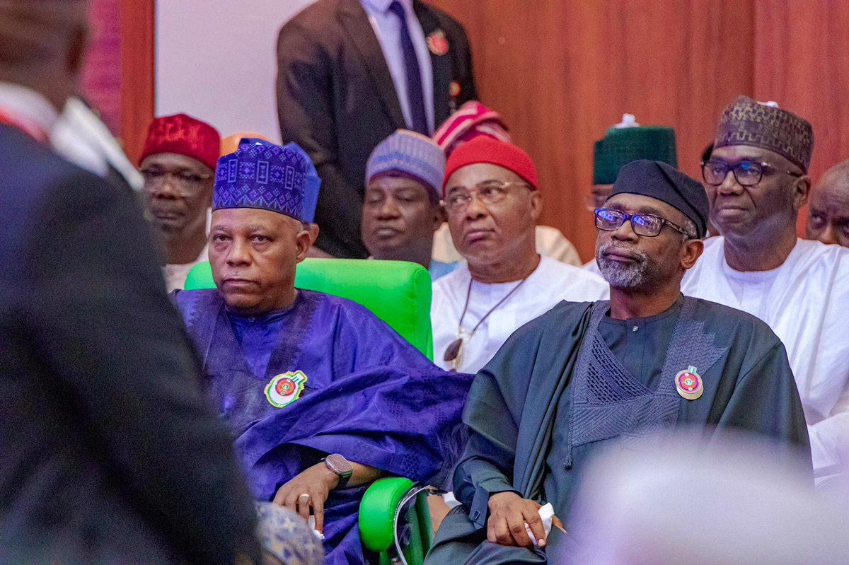 femigbaja's tweet photo. At the presentation of the 2024 Appropriations Bill by President @officialABAT to the National Assembly today. https://t.co/4rvhBKak8N