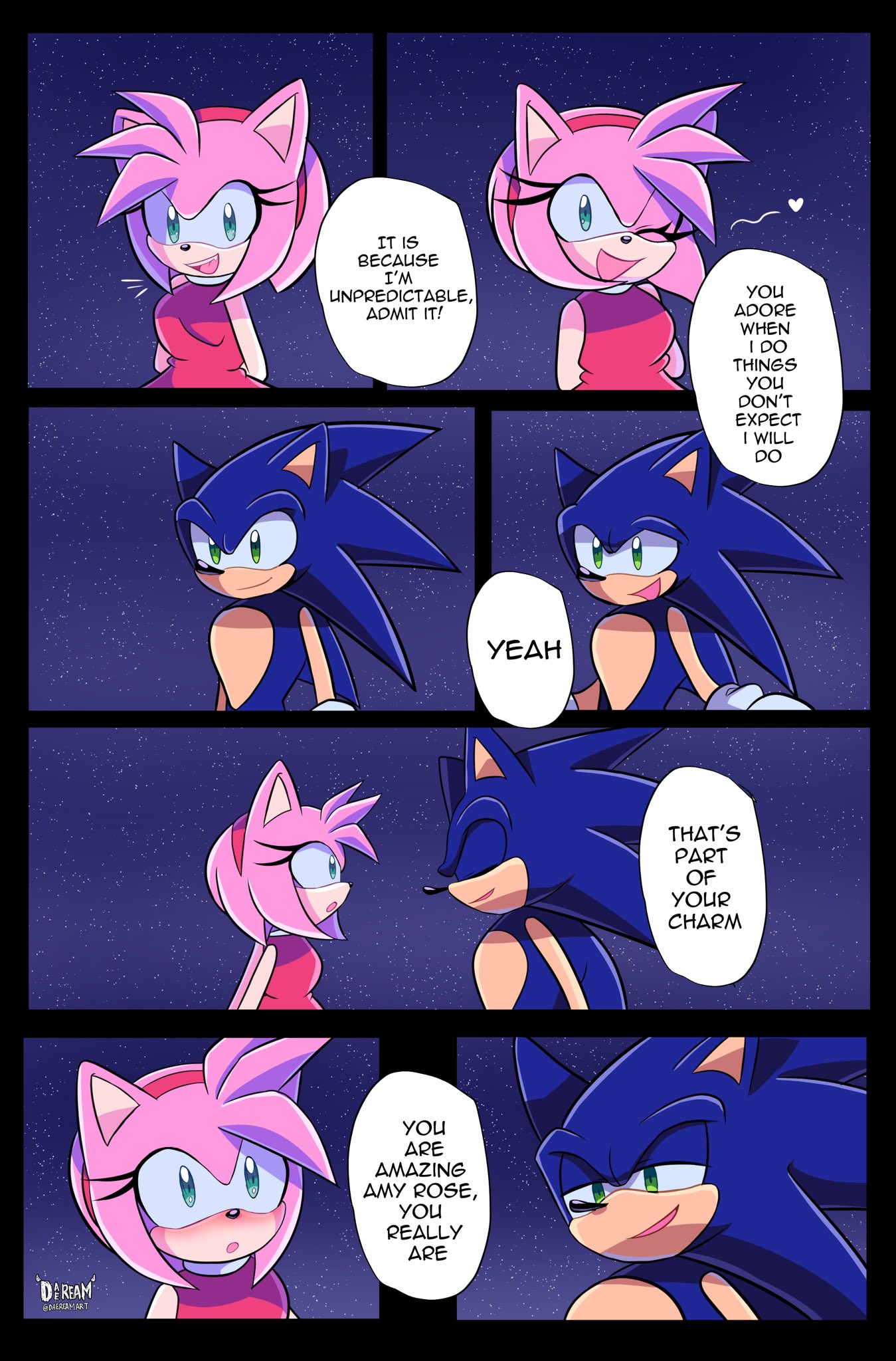 Daeream on X: First Part of my Sonamy Comic, 2k Special! There a