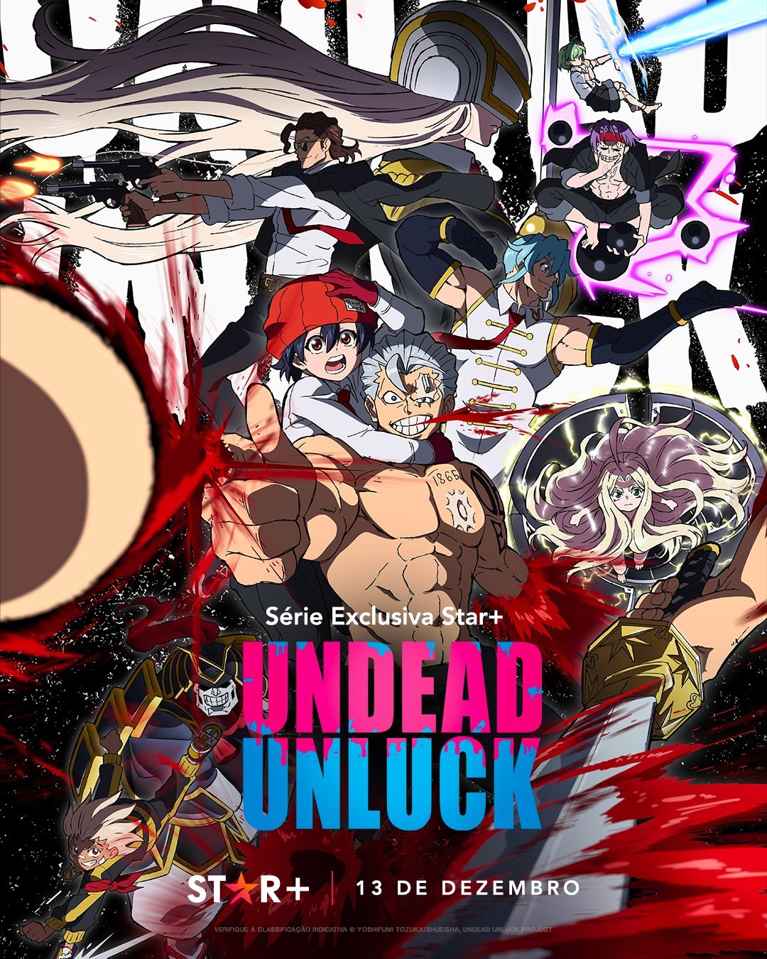 Undead Unluck: Star+ confirma estreia do anime para dezembro