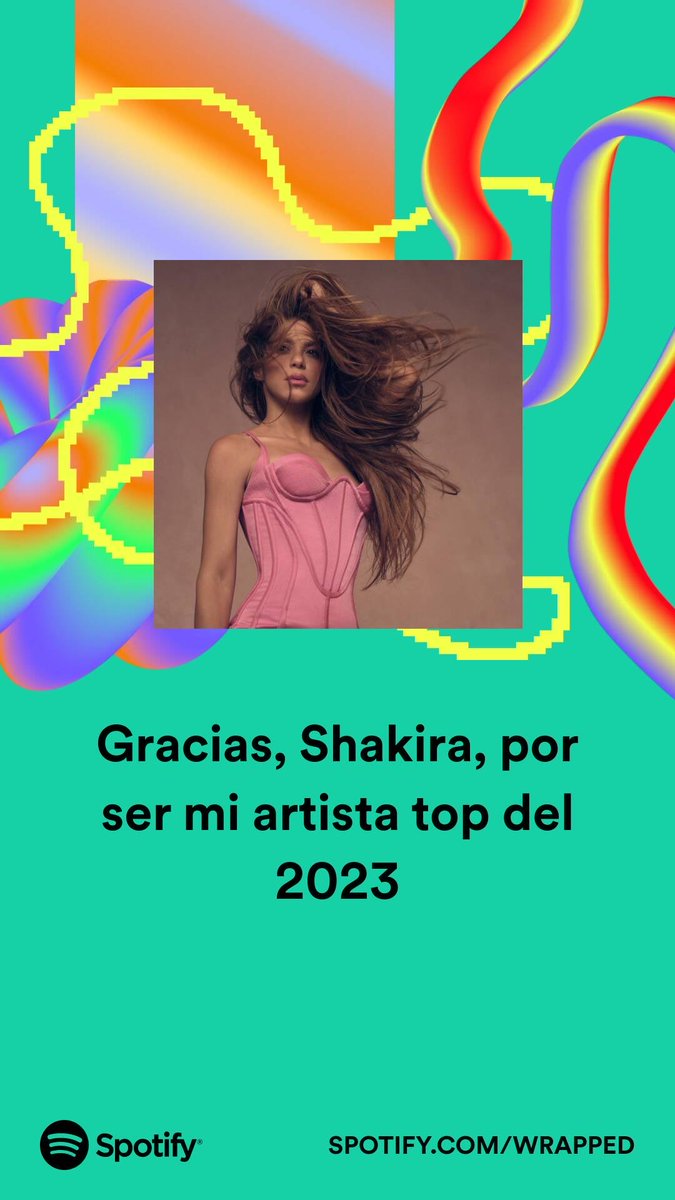 ambervaske93's tweet photo. @shakira, muchas gracias por tu música. Este año, no he podido parar de escuchar Shakira: Bzrp Music Sessions, Vol. 53. #SpotifyWrapped   https://t.co/aiFwXRlK6O https://t.co/DcmEFfxNw7