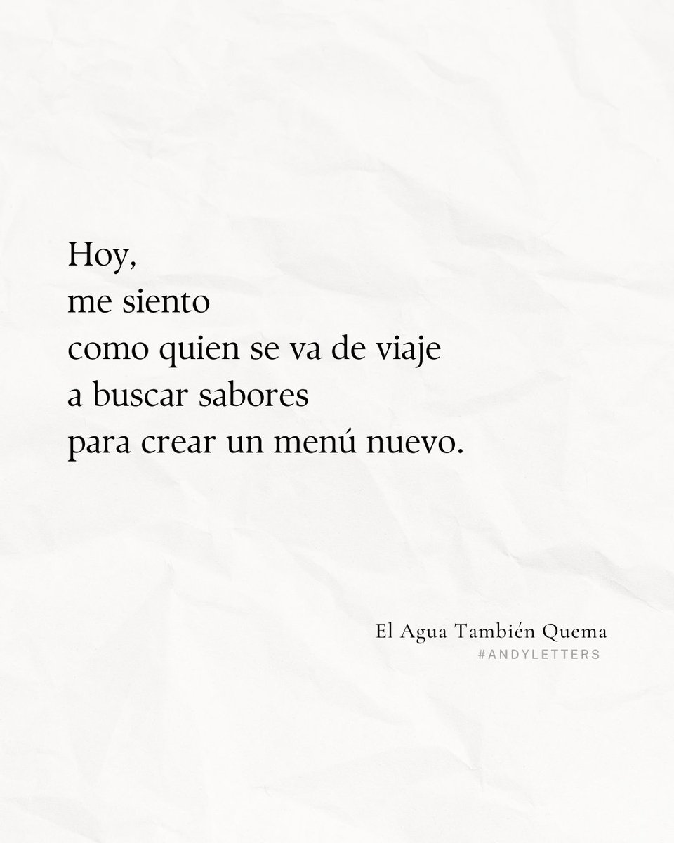 Andycparra's tweet photo. Hoy, soy"
🎈 De mí poemario #ElAguaTambiénQuema 🍂 disponible en Amazon en todos los formatos: https://t.co/wJi5vbuQ8U
#poetrylovers #Poesía #AndyLetters #poem https://t.co/xpjIZ8HqeD
