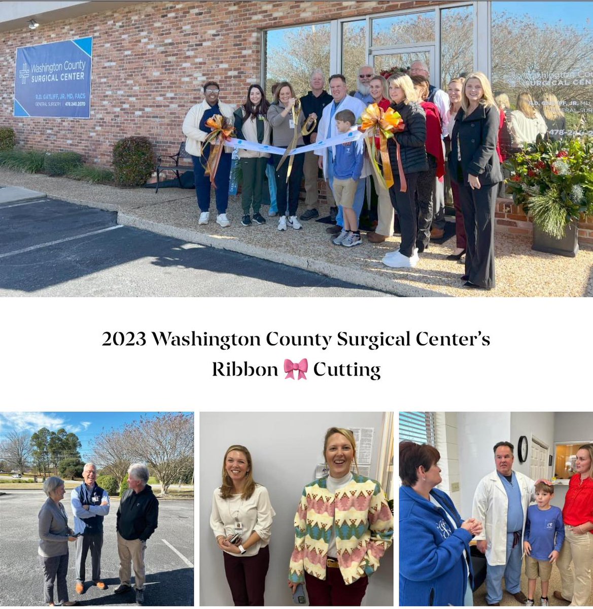 It was a wonderful day as we celebrated the new location of Washington County Surgical Center, 528 Washington Avenue, Sandersville, with a ribbon-cutting ceremony. The event was graced by the presence of Katie Moncus, Washington County Chamber of Commerce representative.