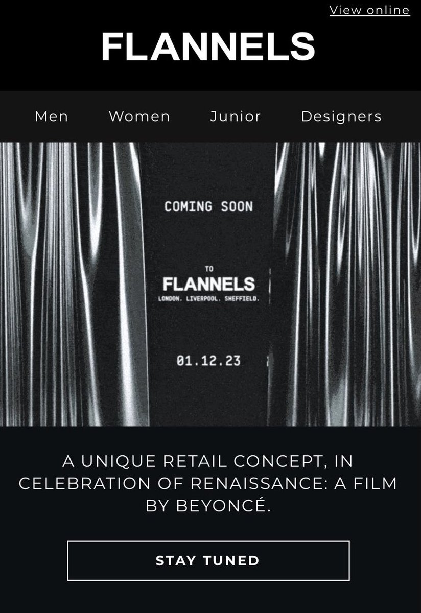 Flannels launches new 'Renaissance' pop-up for release of
