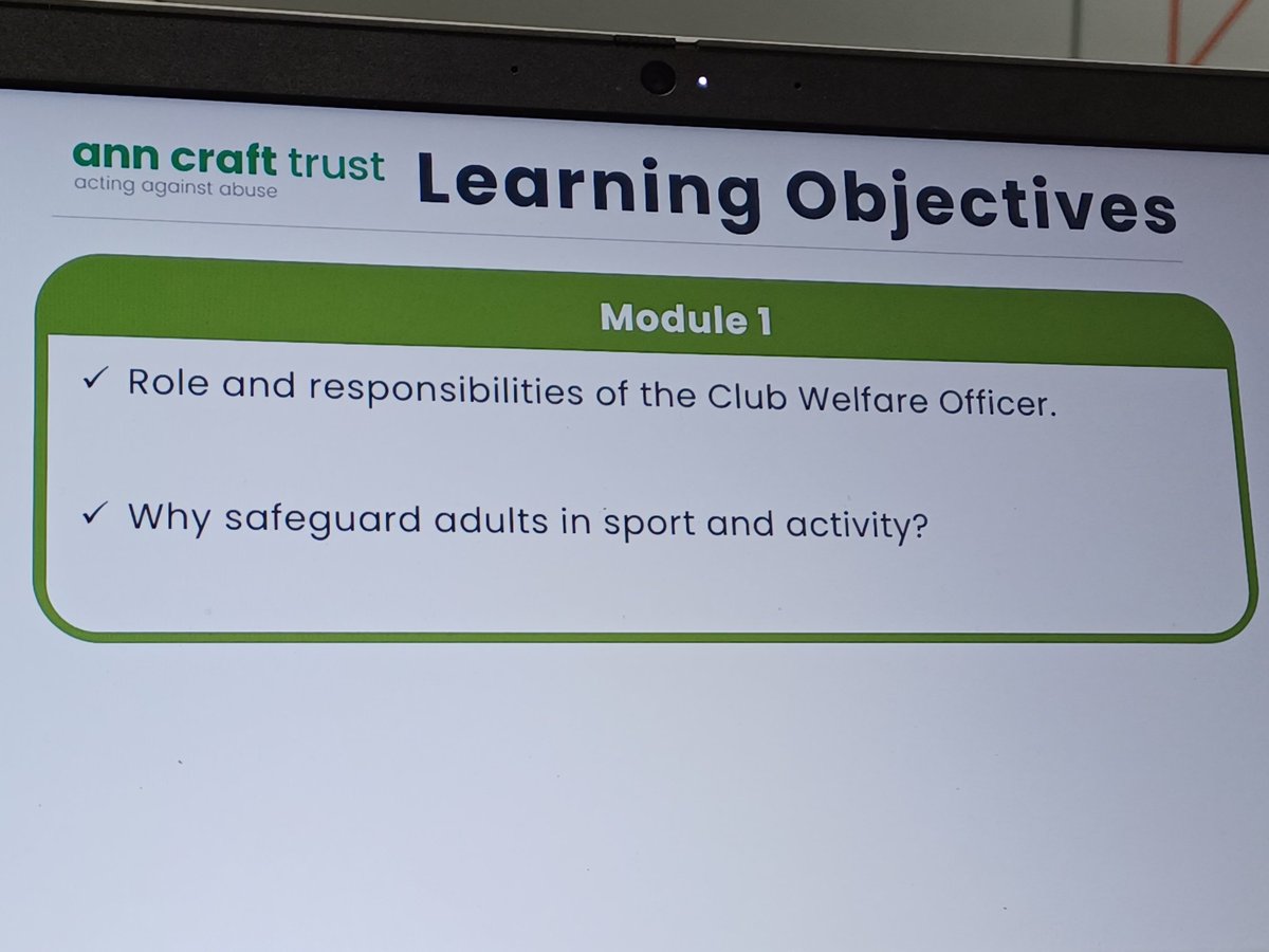 Grateful to @AnnCraftTrust for delivering essential training for adults in sport tonight for our #WRUClubSafeguardingOfficers A great #CPD opportunity when safeguarding Adults in our Game #DontTackleItAlone #WRUSafeguarding #KeepRugbySafe Thanks to all CSO's for their time!