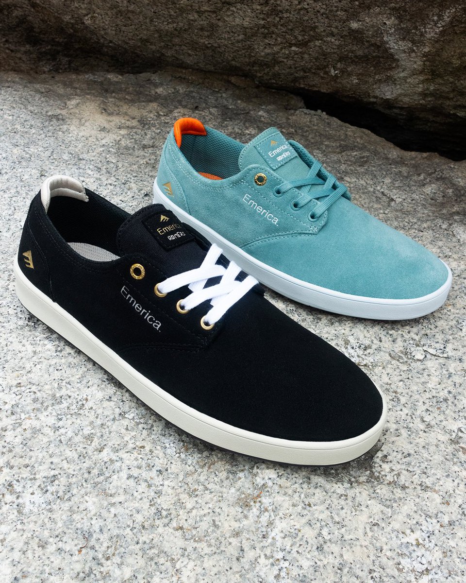 The Romero Laced by Leo Romero consisting of a low-profile cupsole construction now featuring an added heel pillow designed to provide maximum cushion &amp; comfort. Available now at your local skate shop.
#ThisIsEmerica