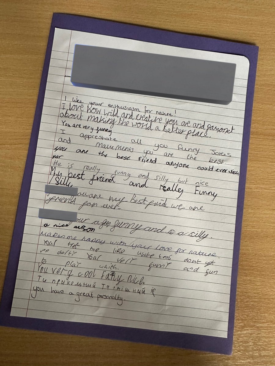 primaryteachew's tweet photo. In PSHE, we wrote kind comments to each other, and then took them home. Seeing how happy children were reading them, and showing them to parents, made my day. 

One child said, ‘I didn’t realise this many people liked me’ and had the biggest smile for the rest of the day🥺😭 https://t.co/XZg0INiqYW