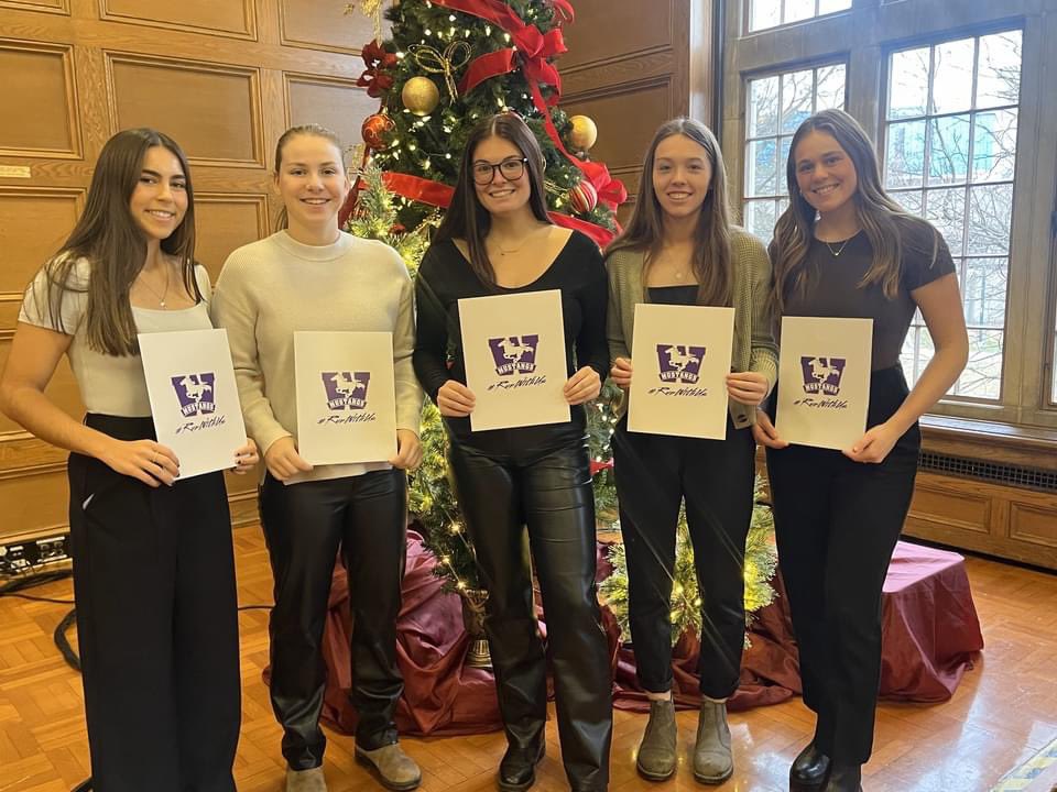 Today, Western recognized its Honour student-athletes for 2022-23. Congratulations to softball student-athletes Hanneke Isert Bender, Abby Bush, Lauren Greco, Blythe Hilpert, Lee Miranda, Kylie Ropret, and Ashley Wildman on this significant achievement. @WesternMustangs