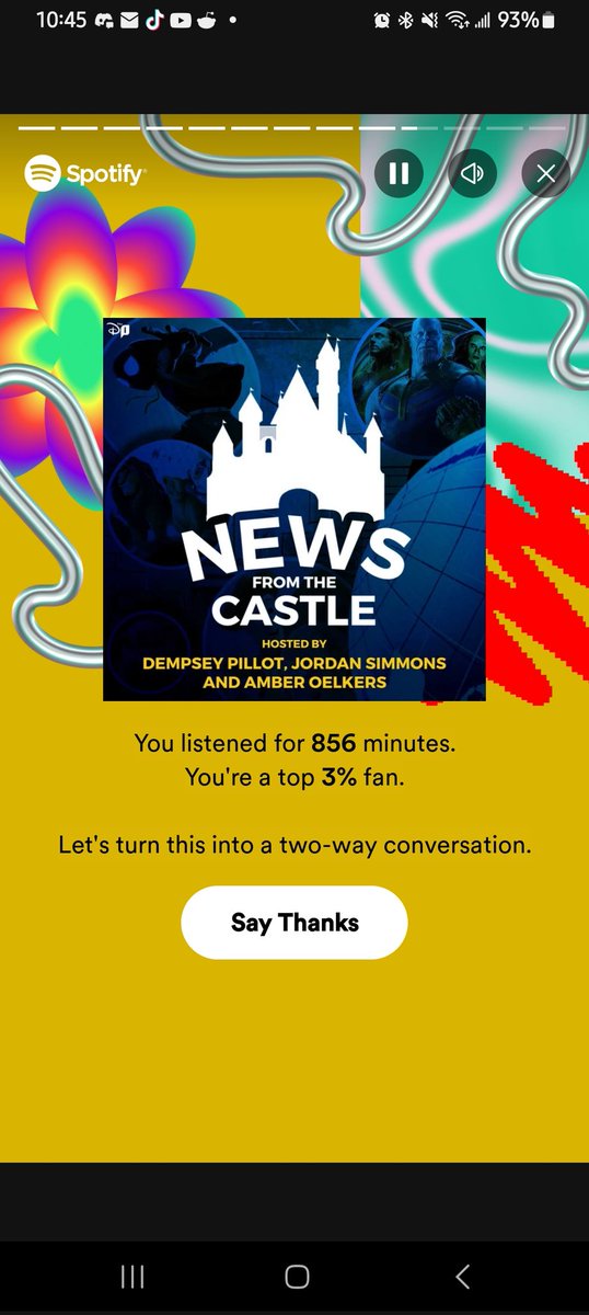 Elliott_Bull2's tweet photo. @TheDisInsider podcast, News from the Castle has been my #1 go-to podcast this year! @DisInsiderPods #SpotifyWrapped2023 #SpotifyWrapped https://t.co/JXNcxgsdUi