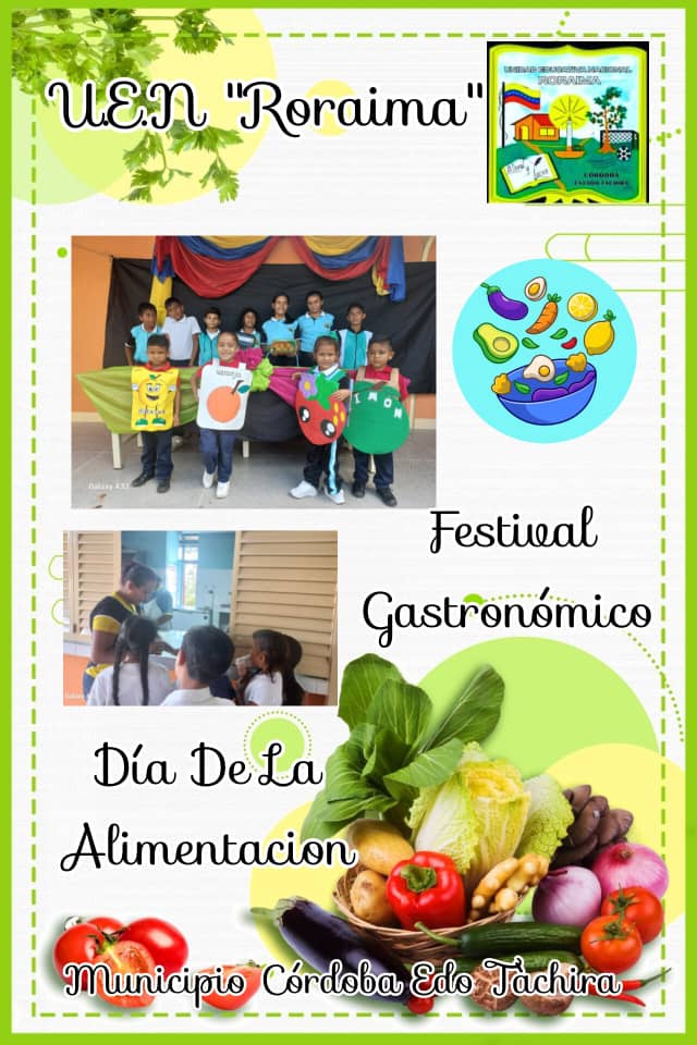 U.E.N RORAIMA, festival gastronómico con los estudiantes de Educación Inicial y Primaria.