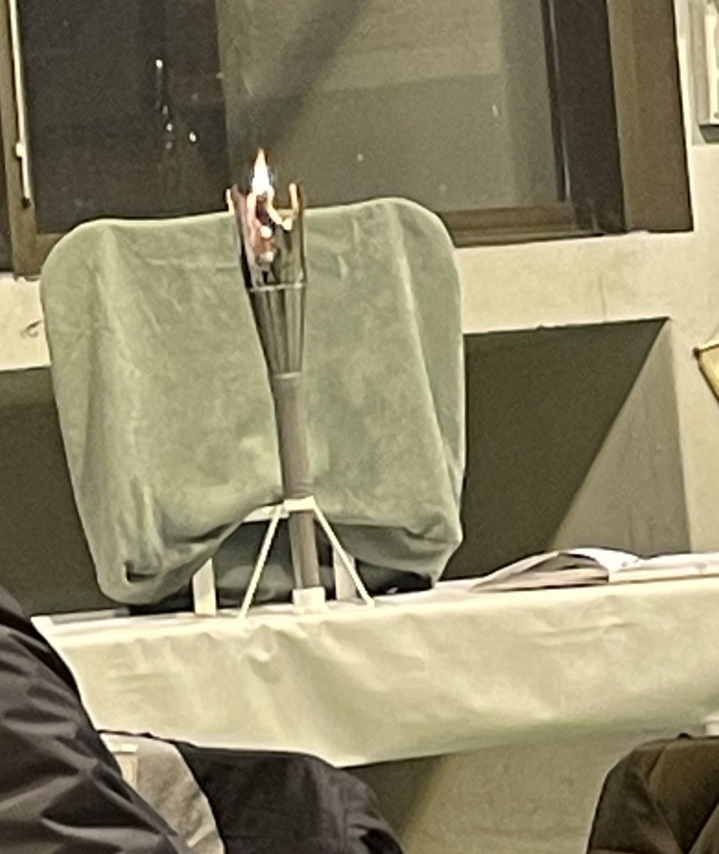 Cérémonie d’accueil de la flamme académique qui a fini son voyage dans les Ardennes pour le commencer dans la Marne.