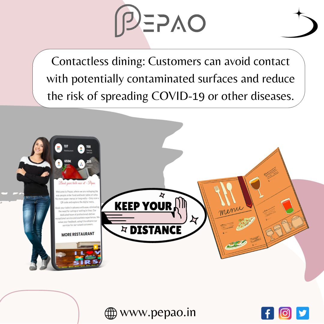 myPepao's tweet photo. Contactless dining: Customers can avoid contact with potentially contaminated surfaces and reduce the risk of spreading COVID-19 or other diseases.#ScanAndSip #QRCodeCafeDelights #CaffeineThroughQR #CoffeeMagicQR #UnlockCoffeeFlavors #QRCodeCafeExperience https://t.co/NoqN5GPRXJ