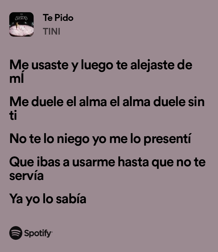 te pido me vas a doler siempre