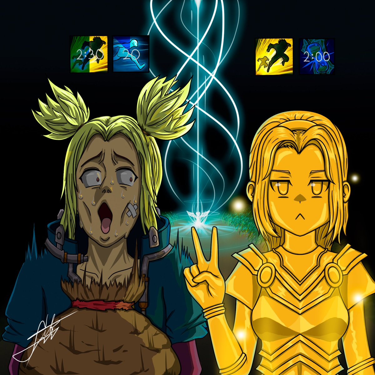 FitoAlterEgo's tweet image. (1/3) A story I drew for a friend, called: "Zeri's Redemption Arc - Chapter I". I hope you guys like it, and feel free to comment if you have watched Konosuba. #artoflegends
