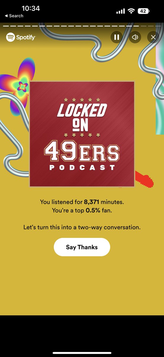 TannerDeanMcCoy's tweet photo. @BDPeacock @Eric_Crocker @BayAreaWink I think I had the most minutes listened last year..did I defend my crown?? https://t.co/wmYL3TWibi