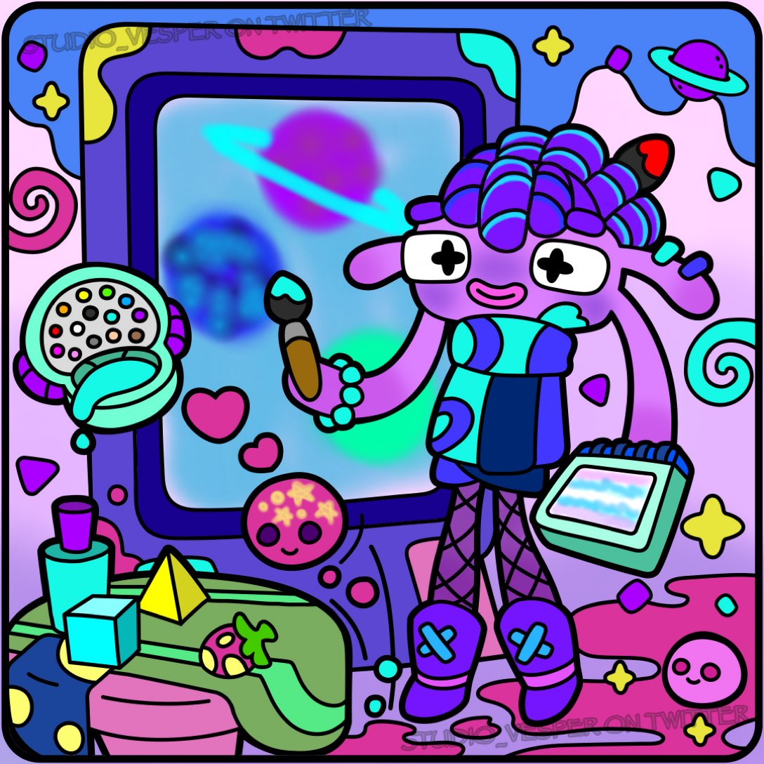 studio_vesper's tweet image. Hope you guys like it!! 🩵✨