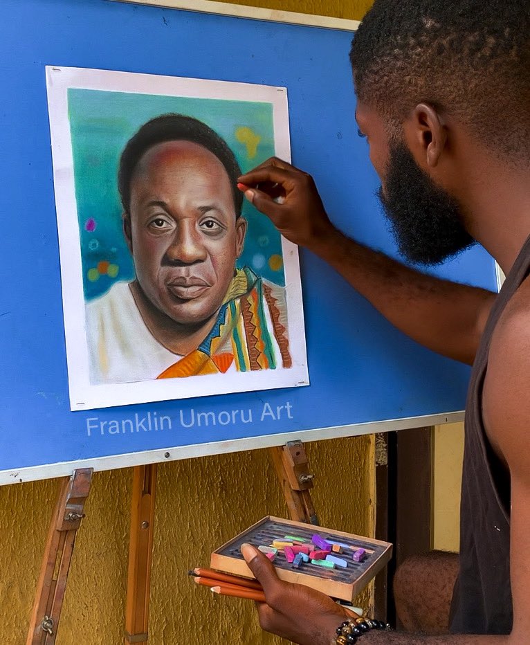 I searched for pictures of @kwamenkruma but saw only BnW so I tried to color it…. What do you think <a href="/PulseGhana/">Pulse Ghana</a> 

WHAT A GOAL . Shallipopi . RIP Legend . Osimhen . Acrimony #Ghana #ghananews