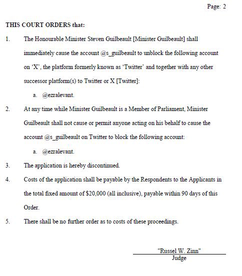 You're a deadbeat. You're a creep. The court ordered you to pay me $20,000 for violating my constitutional rights and you still haven't paid up. In 11 days you're officially in contempt of court -- and I'm going to seize your cabinet minister's limo to pay your debt.