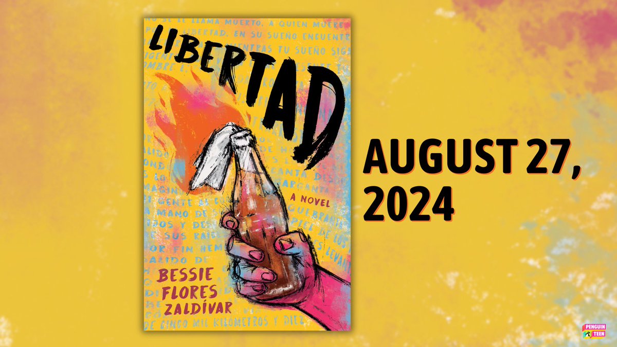 Cover reveal 🔥 My debut novel Libertad drops on August 27, 2024 from @PenguinTeen. Writing this book was my dream. I’m full of gratitude for everyone that made it possible. My cover art is by ig: @ el_zanate & designed by Jessica Jenkins ig: @ gorjessdssing