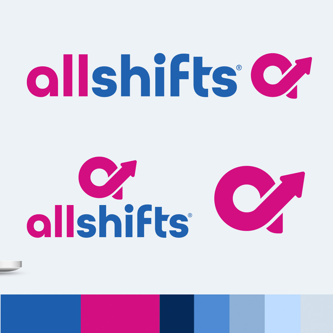 ridgemarketing's tweet photo. All American Healthcare is now All Shifts! 

We were tapped to rebrand the healthcare staffing agency, raise their profile and help launch a new website and app, resulting in increased web traffic and expansion into nearly all 50 states. https://t.co/kiJG4VphoR