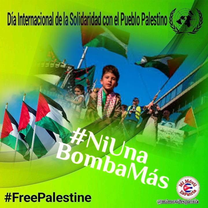 Al hermano pueblo de #Palestina todo el apoyo de #Cuba. Nuestro país aboga por el cese de la agresión israelí contra esa nación que debe ser libre y soberana.
#FreePalestine #SantiagodeCuba