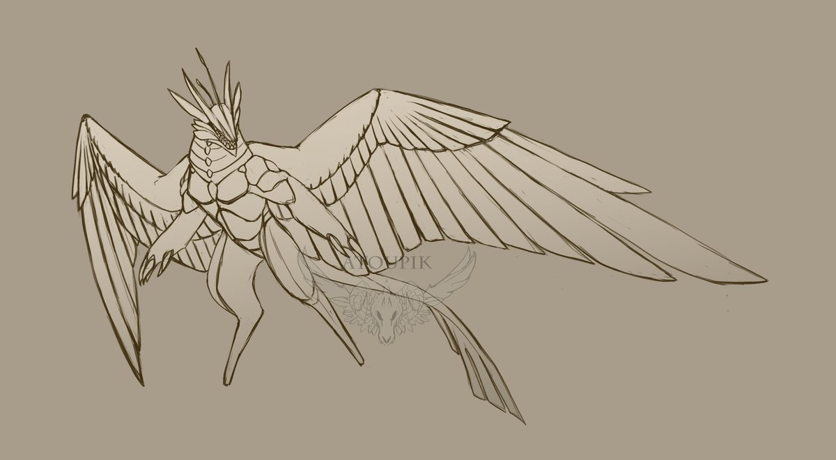 Atoupik1's tweet photo. Soldier of a celestial kingdom.

#artistontwittter #conceptart #creaturedesign #CLIPSTUDIOPAINT #digitalart https://t.co/GbyhoQrtqb
