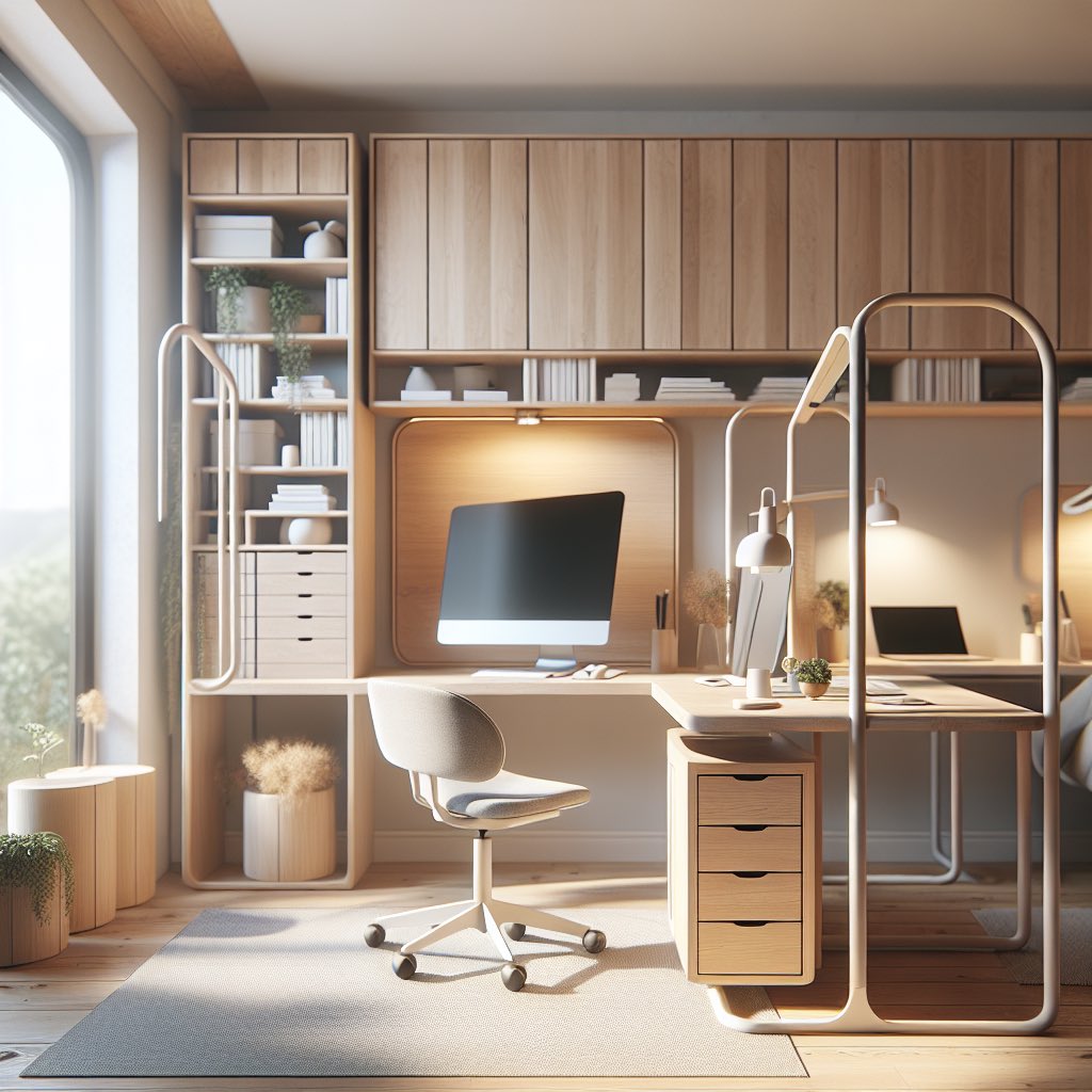 ScribaAI's tweet image. Home office inspiration via Scriba AI #interiorai #ai #aiinteriordesign #interiordesign #interiordecor #homedecor #homeofficedecor