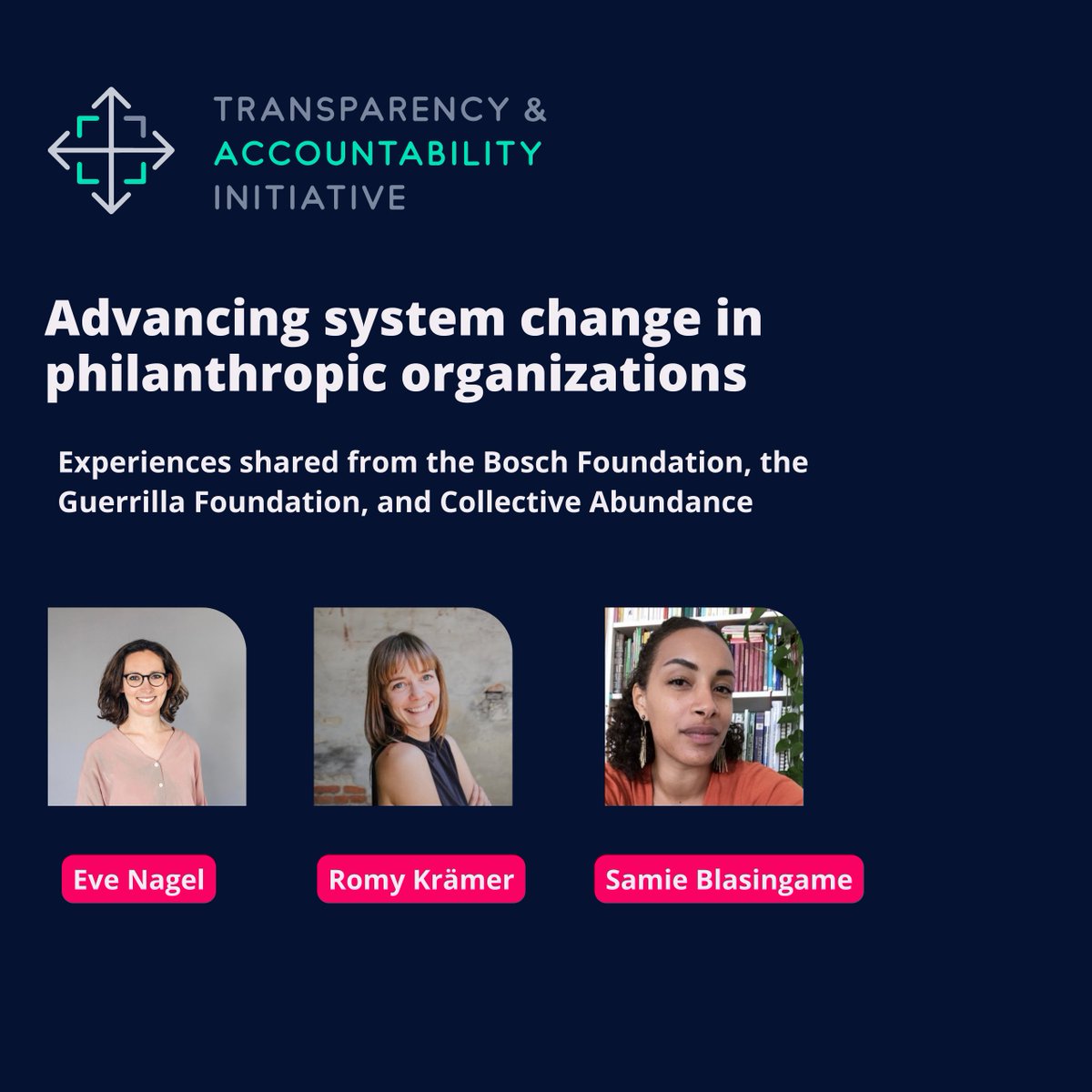 Trust, Accountability & Inclusion Collaborative (@taicollab) on Twitter photo 📣 Our Latest Blog! 🌐
Explore transformative journeys in #philanthropy with insights from the @BoschStiftung , <a href="/GuerrillaFound/">Guerrilla Foundation</a>, and Collective Abundance in our new blog by <a href="/YeryMGarcia/">Yery M García</a> and @EFilippinyi.
🔗 tinyurl.com/mr3ruuby
#SystemChange #Inequality #TAI 📣 Our Latest Blog! 🌐
Explore transformative journeys in #philanthropy with insights from the @BoschStiftung , <a href="/GuerrillaFound/">Guerrilla Foundation</a>, and Collective Abundance in our new blog by <a href="/YeryMGarcia/">Yery M García</a> and @EFilippinyi.
🔗 tinyurl.com/mr3ruuby
#SystemChange #Inequality #TAI