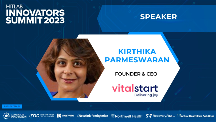 vital_start's tweet image. We can't wait to see you at this year's HITLAB Innovators Summit! Join our CEO Kirthika Parmeswaran for a live presentation of the Vital Start Health platform and swing by our booth to experience it firsthand. #HITLABSummit #healthtech #innovation #MaternalMentalHealth