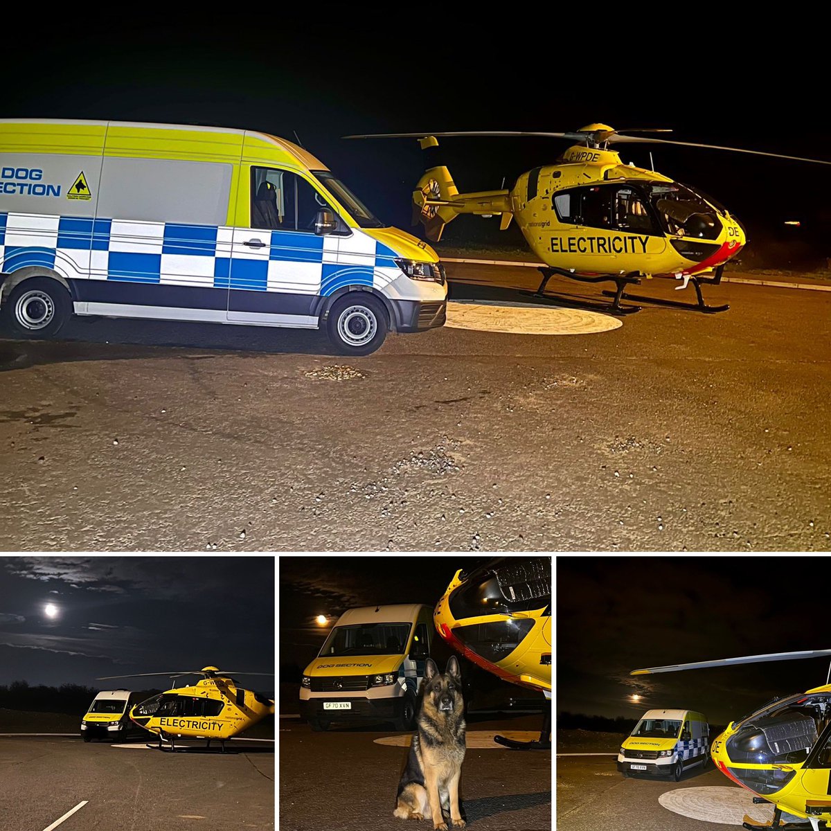 k9_ltd's tweet photo. Something different for the #DogSection tonight Tasked with looking after this #Helicopter. We provide a wide range of #SecurityDog services to clients across the #UK 

Find out more by visiting - https://t.co/eQK2Zgefkx

#SecurityDogs #DogSection #assetprotection #NASDU #ManeK9 https://t.co/MOsU0xxenJ